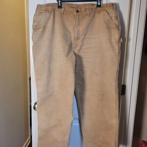 Men's Carhartt Tan Pants.  Size 48x30